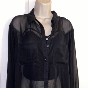 3 for $10 Long sleeve sheer blouse